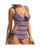Maillot bain femme 1 pièce, Bonnets avec armature sans mousse, motif e