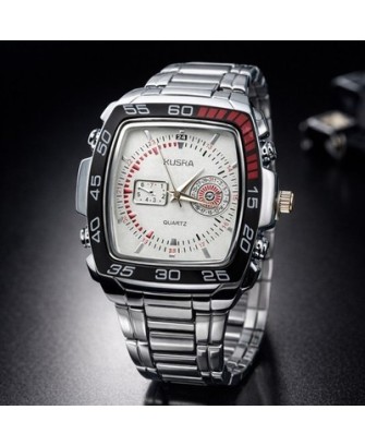 MONTRE HOMME ACIER CADRAN CARRÉ  SPORT & ÉLÉGANCE AU QUOTIDIEN