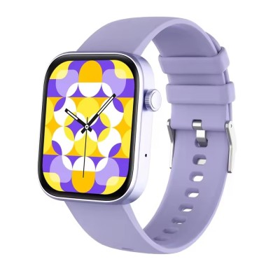 COLMI Montre connectée violet P71 pour les hommes et les femmes, forme à la norme IP68, avec appels vocaux