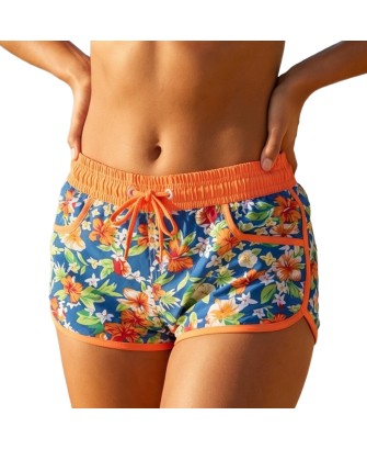 Short de Plage Femme Imprimé Tropical  XS/S à XL/2XL  Coupe Sport Été
