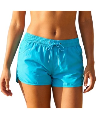 Short de Plage Femme Uni  Taille S à L  Coupe Sport Été  Plusieurs Couleurs