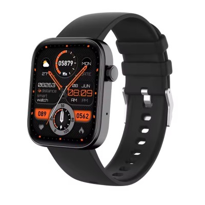 COLMI Montre connectée Noir P71 pour les hommes et les femmes, forme à la norme IP68, avec appels vocaux