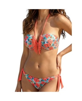 Bikini femme push-up fleuri, Bonnet avec armatures