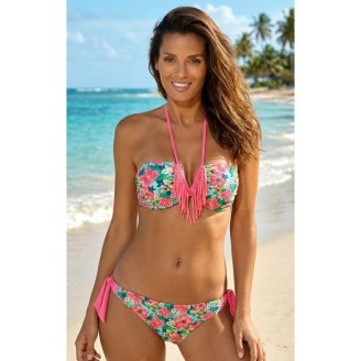 Bikini femme push-up fleuri, Bonnet avec armatures