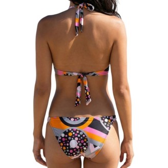 Maillot de bain femme 2 pièces push-up amovible avec armatures multico