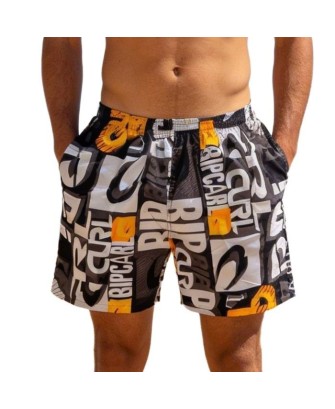 Maillot de Bain Homme Graphique Street –Short de bain et de Plage avec Slip en Filet – Séchage Rapide  Tailles: M à 2XL